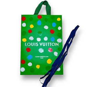 Louis Vuitton Paris Holiday Shopping Bag with ribbon Special Edition